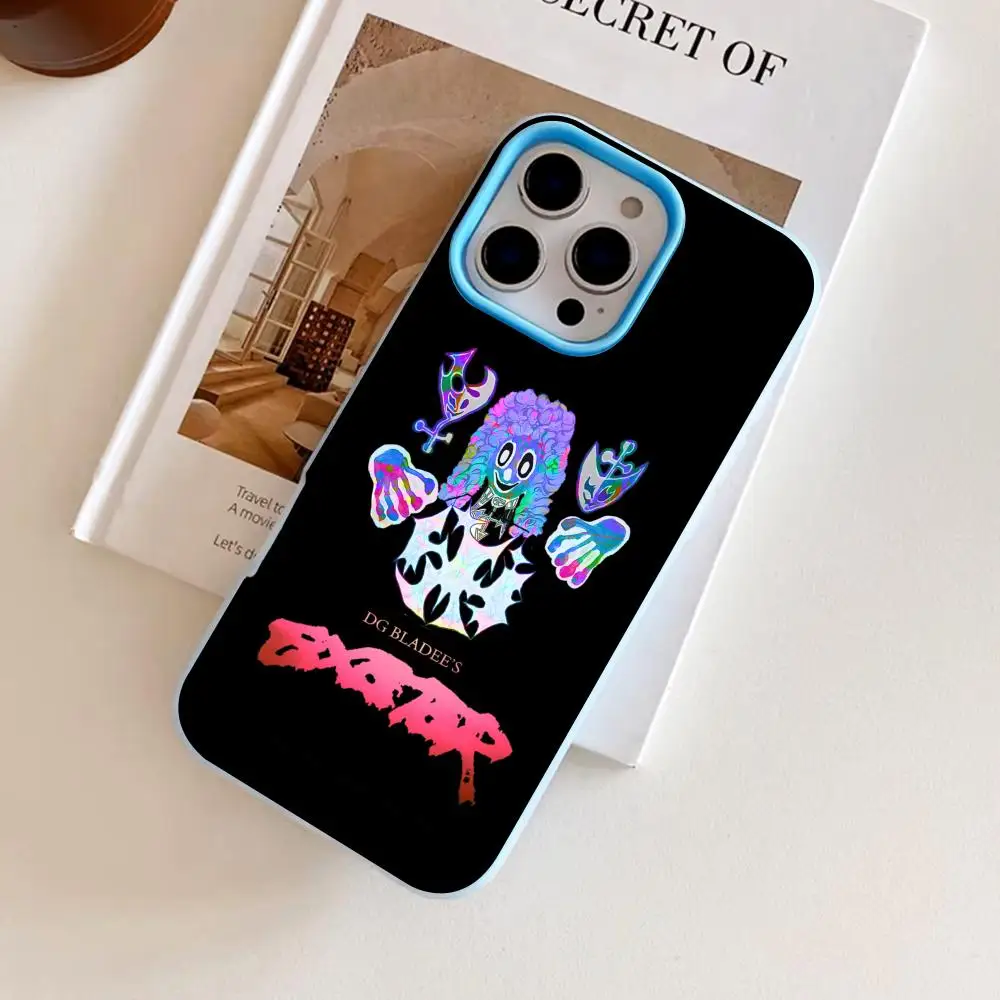 

Bladee Exeter Jelly Double layer Light Blue Mobile Phone Case for iPhone 17 16 15 14 13 12 11 Air Pro Max Plus Protective