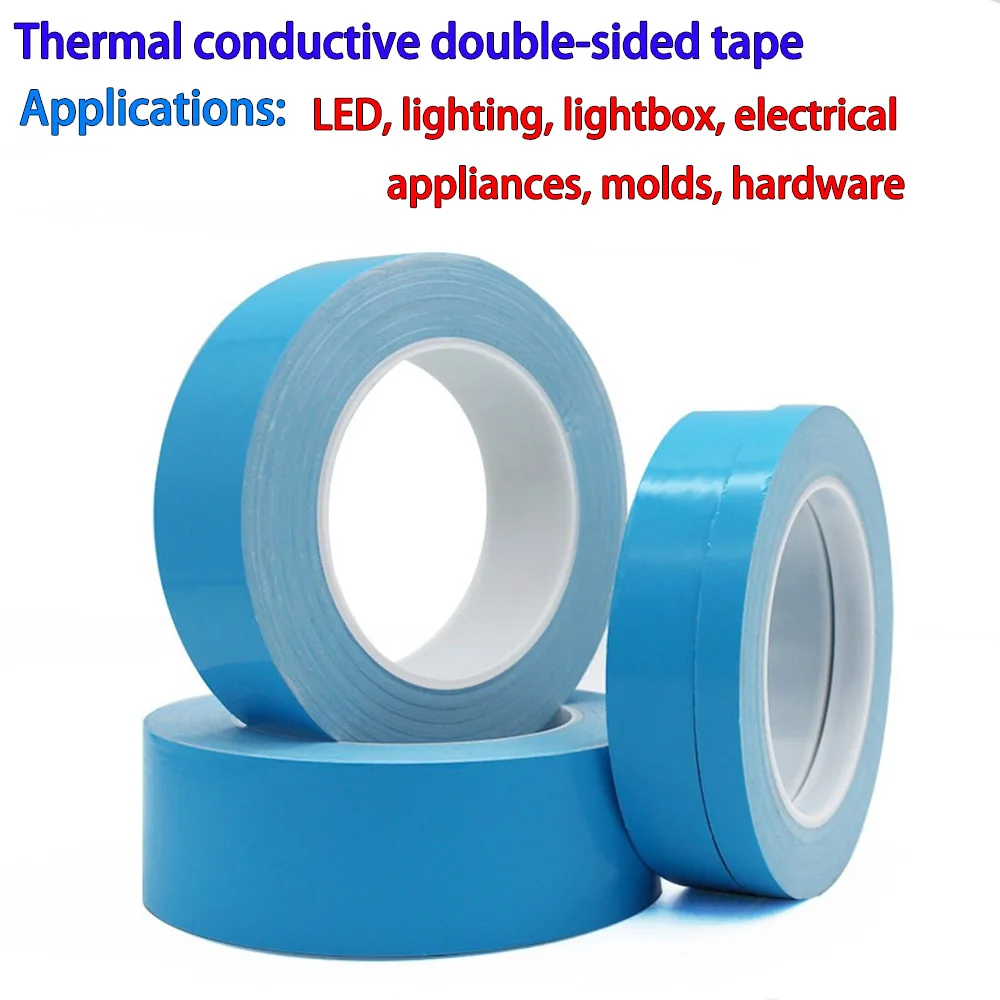 Thermal Tape 25M*0.15mm Insulating Heat Dissipation Tape Double Sided Thermally Conductive Tape For Chip PCB LED Strip Heatsink