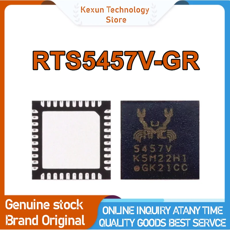 2PCS  New Original RTS5457V-GR RTS5457V 5457V QFN40 In Stock