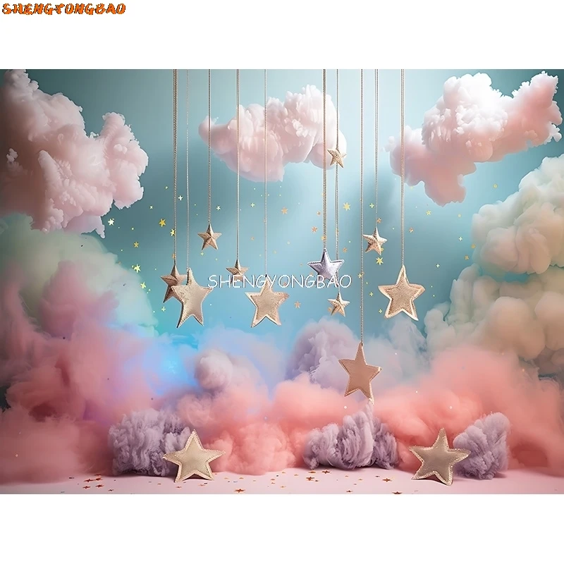 Фон для фотосъемки с днем рождения, детский душ, портрет новорожденного, красочный воздушный шар, арка, декор, фон для фотостудии AR-10