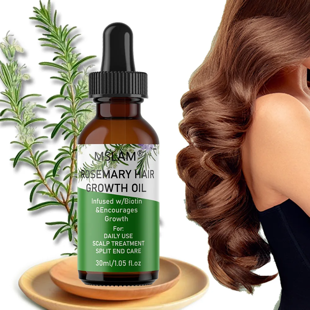 

Cross border Rosemary Dense Hair Essential Oil hair growth oil for repairing hair, smoothing and nourishing hair care oil