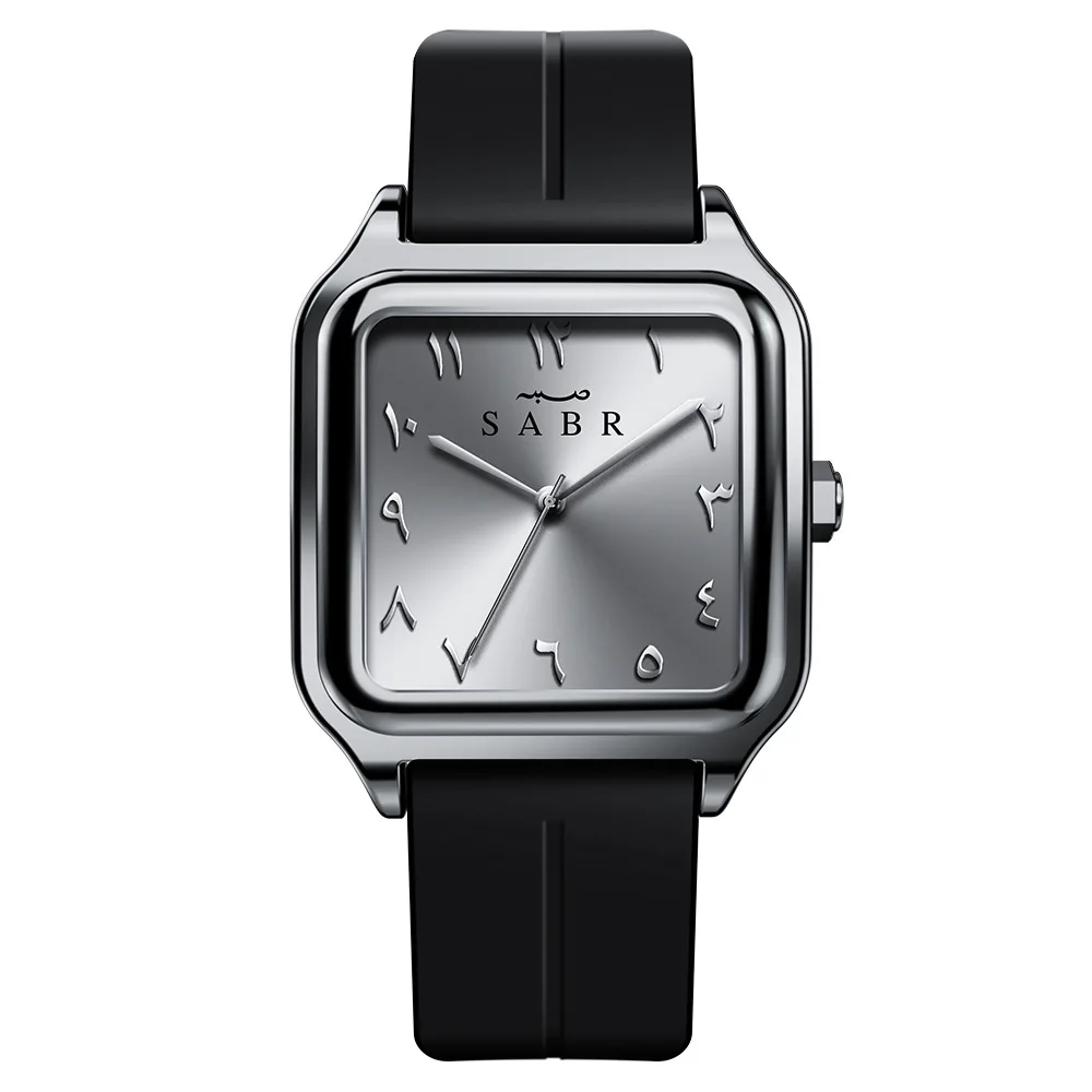 

2025 New Fashionable Waterproof Quartz Watch Men's And Women's Middle East Arabic Numeral Wristwatch with Soft Silicone Band