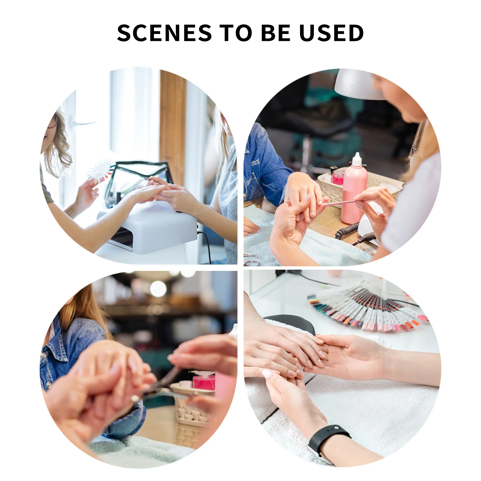 

4Packs Soft Clay Fruit Slices Nail Art Colorful Resin Slices DIY Nail Decoration Accessories for Manicure Craft