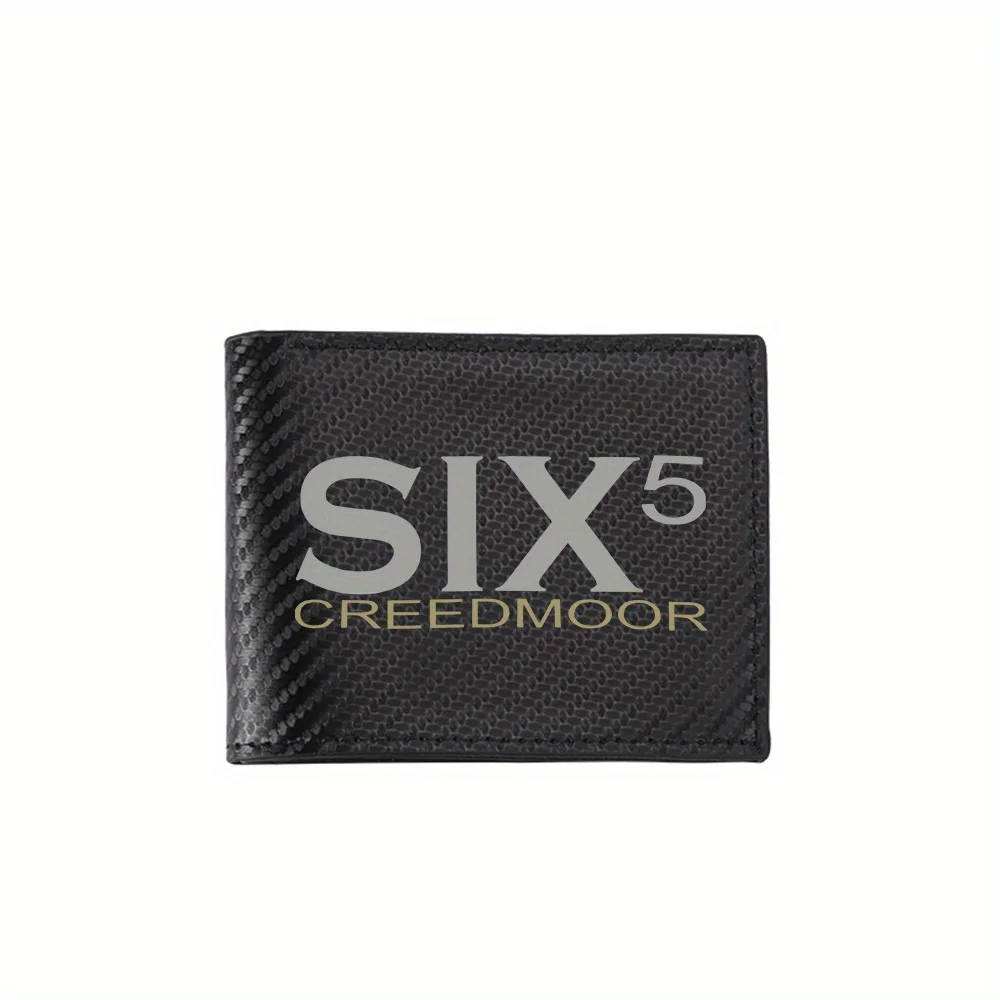

Мужские кошельки SIX CREEEDMOOR с буквенным текстом и номером, простые деловые, современные, стильные, с принтом, подарки для отца, парня, Христа