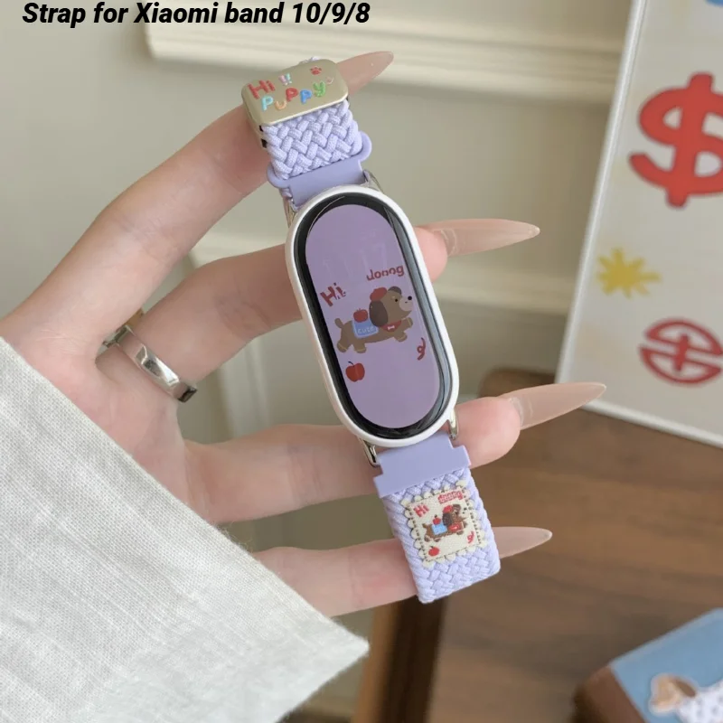 

Magnetic Strap For Xiaomi band 10/9/8 Nylon Correa Bracelet Replacement Sport watchband For Mi band 10/9/8 SmartWatch Wristband