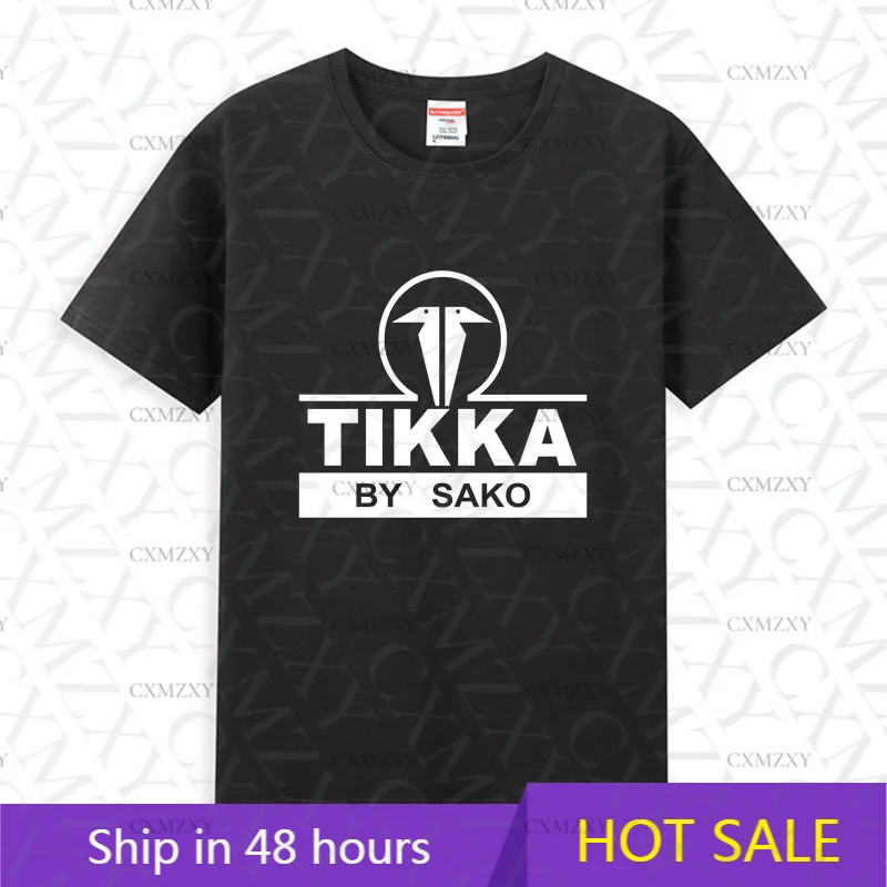 

2025 Men T Shirt Casual Tikka By Sako Firearms Gun T-shirt Graphic Summer Short Sleeves 100% Cotton S-3XL Cool Tee