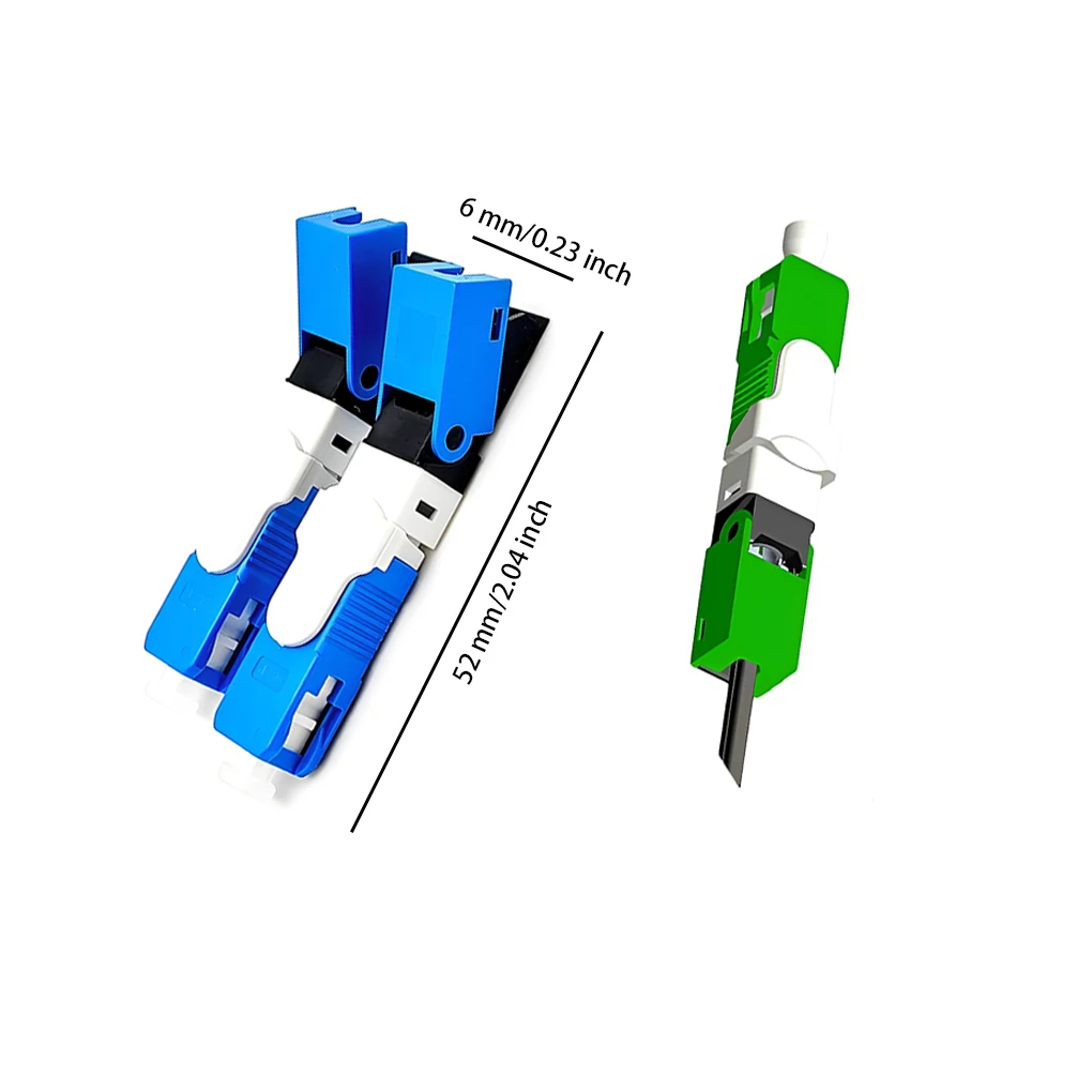 100 Pieces Single Mode Optical Fiber Fast Connector Adapter Connecting