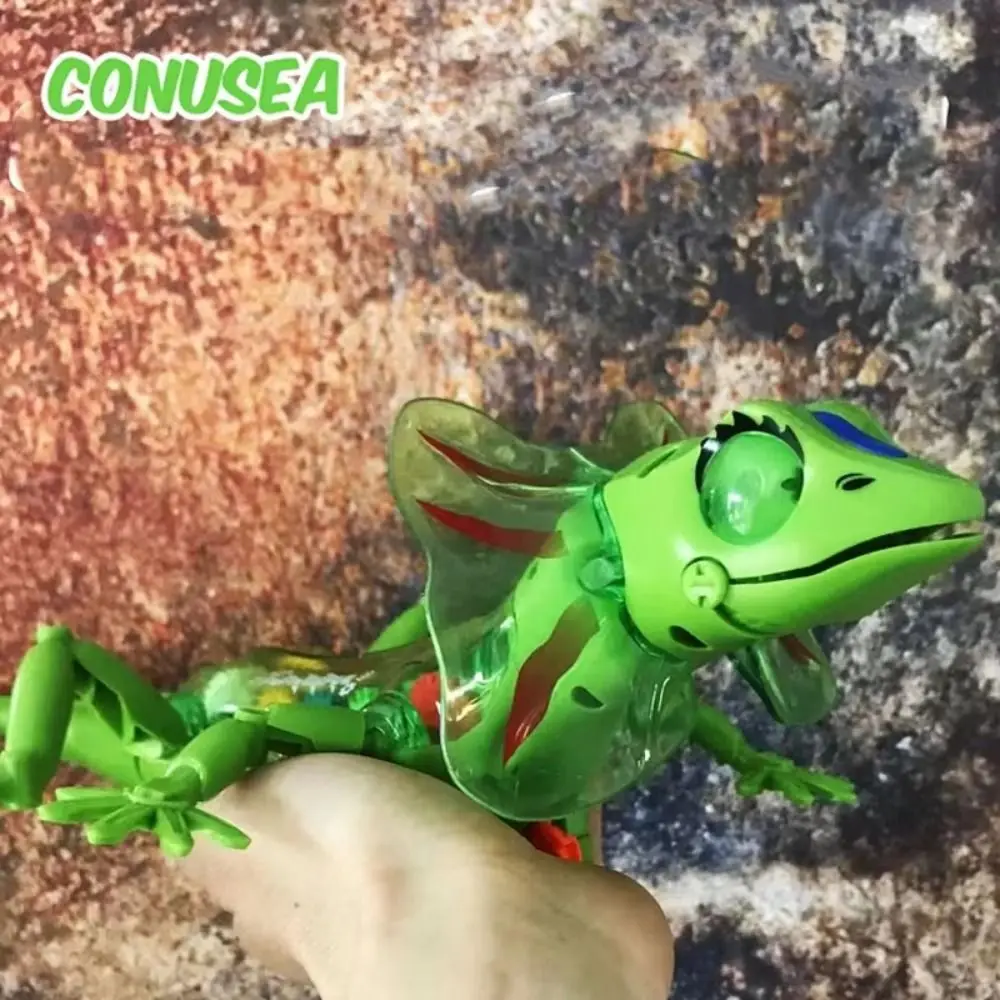 Robotic Model Electronic Pets Lizard Lizard Transparent Lizard Walking Electronic Kawaii Sounds Lights