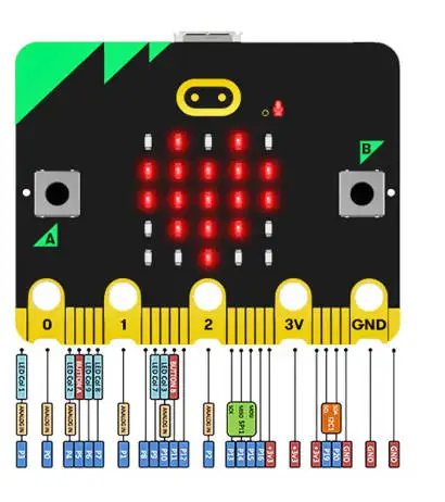 Imagem -04 - Hywonder Bbc Microbit V2.0 Built-in Alto-falante & Microfone para Educação de Haste de Micro Bits