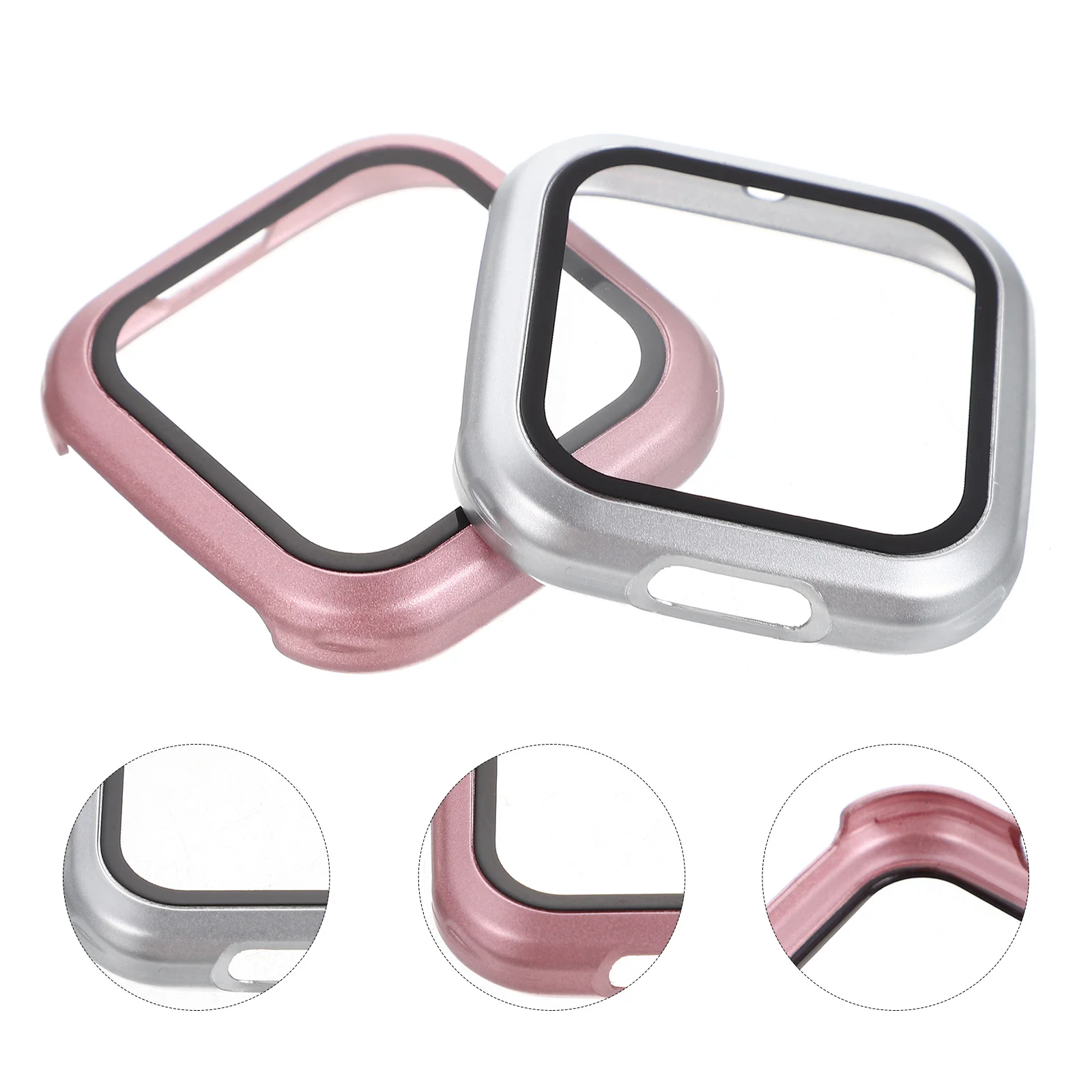 

2 Pcs Case Clear Watch Cover Protector Screen Smartwatch Shell Protective Wrist Protection Wristwatch