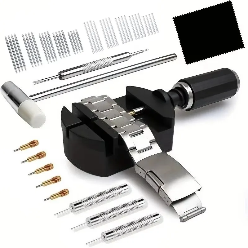 1/12/52Pcs Watch Link Removal Tool Kit, Watch Band Tool Strap Chain Pin Remover Repair Tool Kit For Watch Band Strap Adjustment