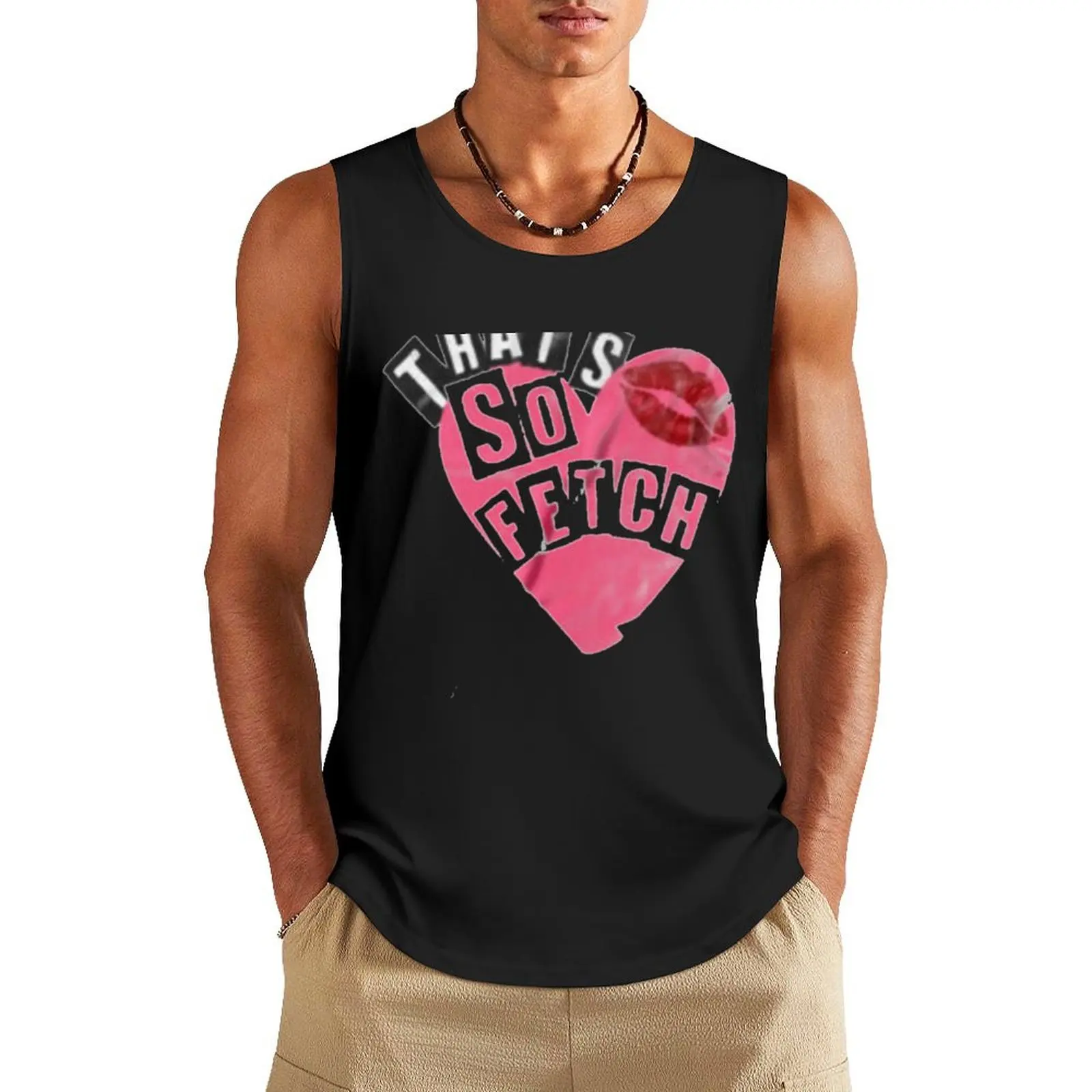 thats so fetch (2) Tank Top sleeveless man shirts Vests vest men