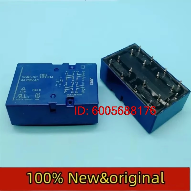 5pcs New Relays Sf4d-dc18v SF4-DC18V 250VAC  Relay