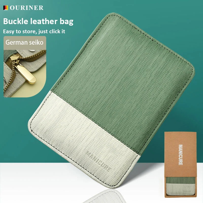 Recién llegados, juego de manicura, juegos de pedicura, cortaúñas, herramientas profesionales para cortar uñas de acero inoxidable con Kit de Estuche De Viaje