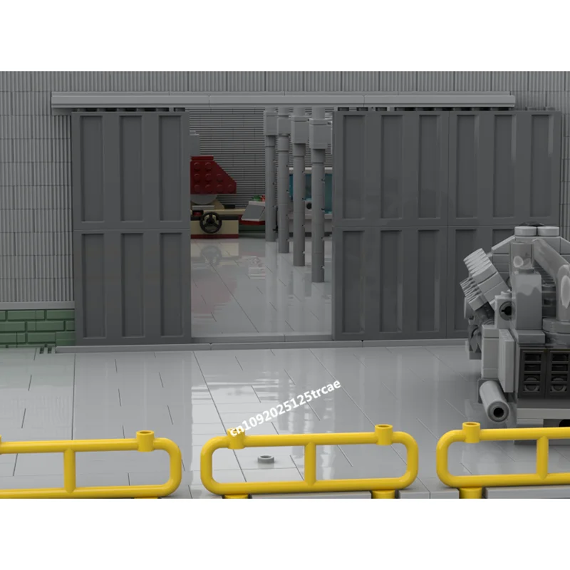 새로운 5306개 조각 도시 핫 스트리트 뷰 모듈러 레일사이드 머신 샵 모델 블록 DIY 창의적 아이디어 키드토이 생일 선물