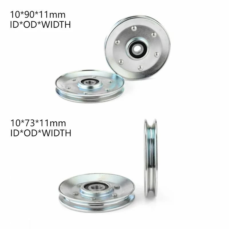 V-groove Elevator Wire Rope Pulleys : 10×73×11mm (Round-bottom Concave) /10×90×11mm (6200ZZ Nylon)