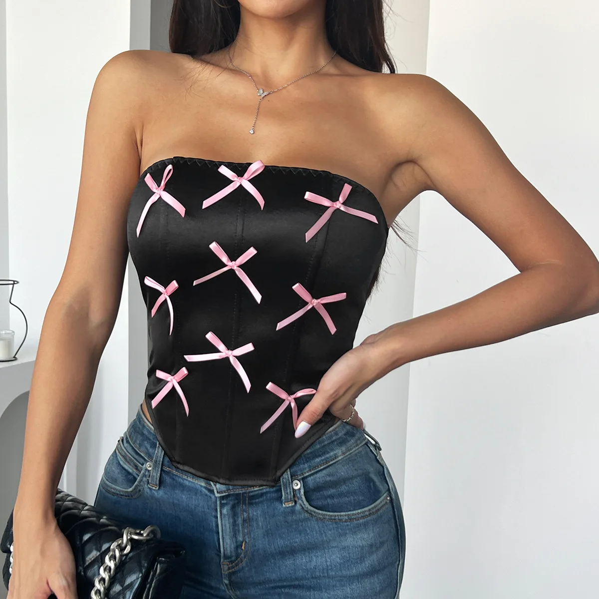 doce-arco-espinha-de-peixe-antiderrapante-y2k-regata-fora-do-ombro-moda-sexy-espartilho-colheita-topos-colete-roupa-interior-feminina-sem-costas-bustier-topo