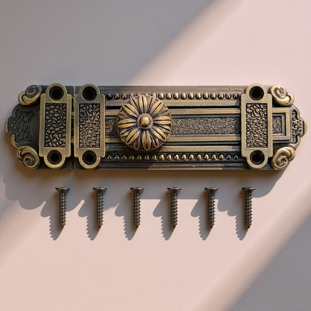 1 قطعة سبائك الزنك خمر مزلاج الباب الشريحة الترباس قفل ل نافذة بوابة الباب الأمن قفل منزلق أقفال الأمان #1