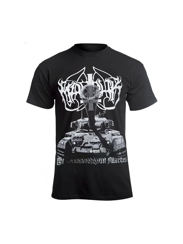 

Marduk Band Scandinavian Bla Metal American Retro Summer Pure Cotton ort Sve T-irt ex Breathable Sweat Absorbent