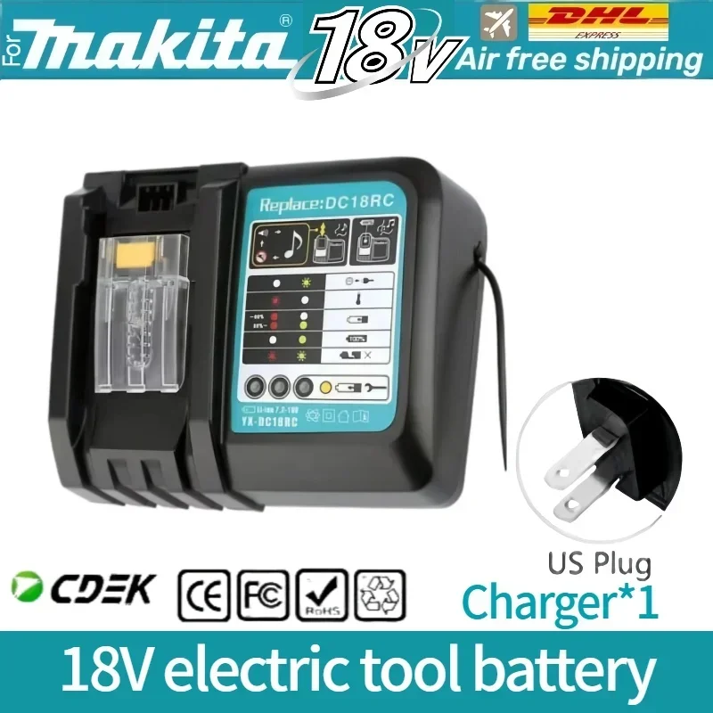 6AH 8AH 10AH 12AH Voor Makita 18V Batterij Power Tools Li-Ion Vervanging LXT BL1840 BL1850 voor 18V Schroevendraaier met BMS ✅ ? ? - afbeelding 1