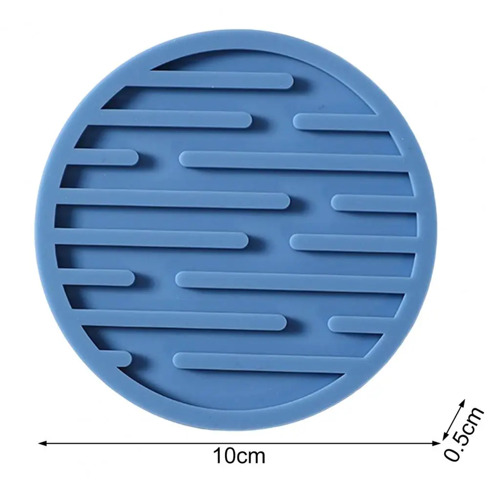 Round Placemat Table Mat para Cozinha e Jantar, Útil Caneca Pad, Sem Odor, Acessórios de Cozinha
