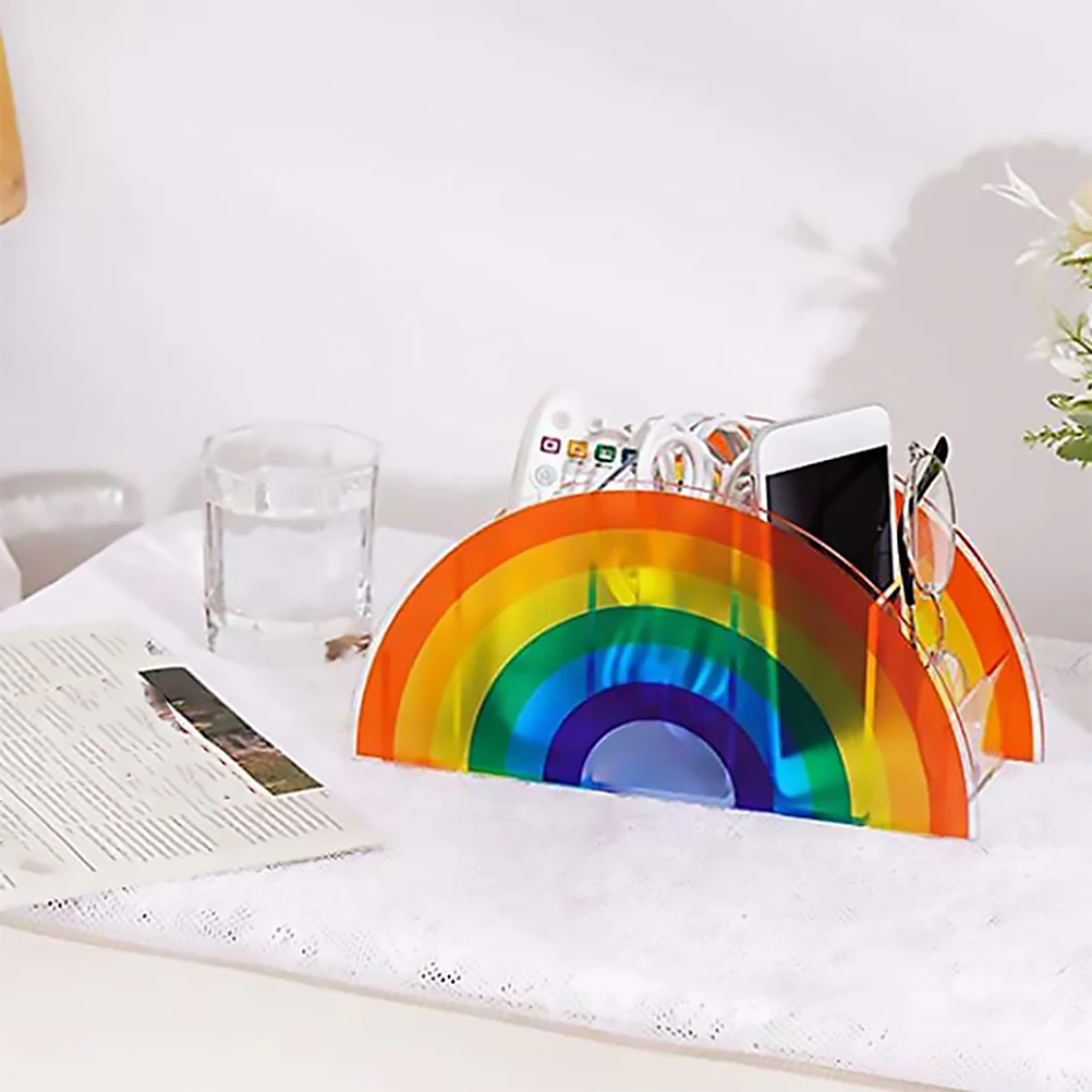 

Pen Holder Storage Box Desktop Stationery Organizer Multi-functional Sundries Container Compact Makeup Jewelry Cable Case