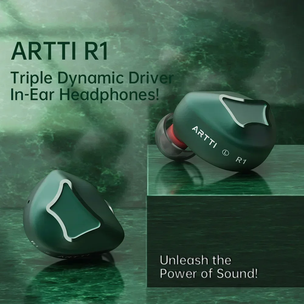 Imagem -04 - Artti-single Dynamic Driver Earphones High-purity Copper Wired Monitors Music Gift Hifi r1 078 mm 2pin 35 mm 44 mm