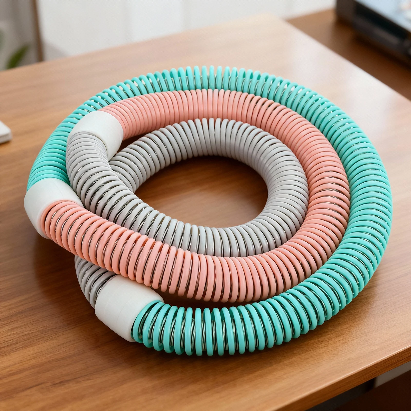 

Складной фитнес-обруч для талии весом 3,3 фунта: удобный дизайн, портативный, для похудения, для взрослых, для пилатеса