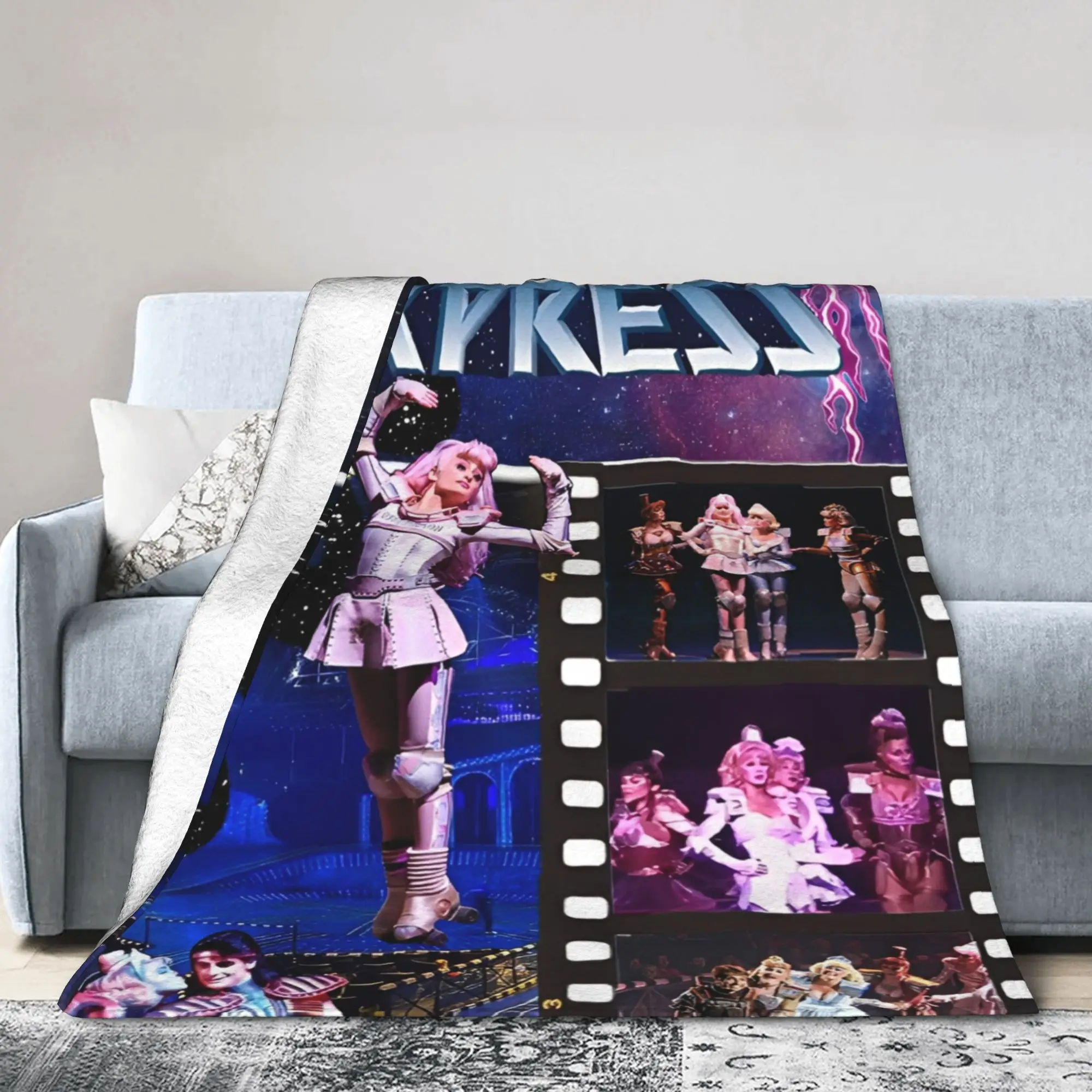 Starlight Express Musical Theater Flannel Throw Blankets Broadway Bedroom Knitted Blanket Outdoor Lightweight Thin Multifunction