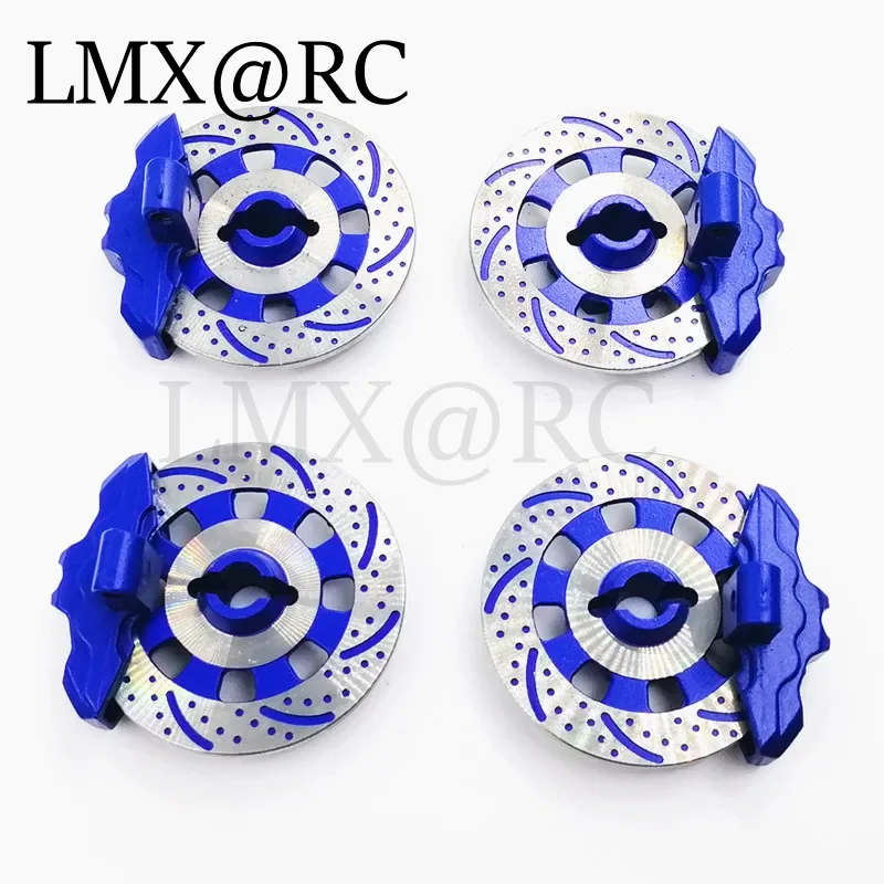 4 Pieces Unlimited Desert Racer (UDR) Adapter Aluminum Wheel Hex Hub Brake Disc + Caliper Disc OP For 1/7 Traxxas UDR