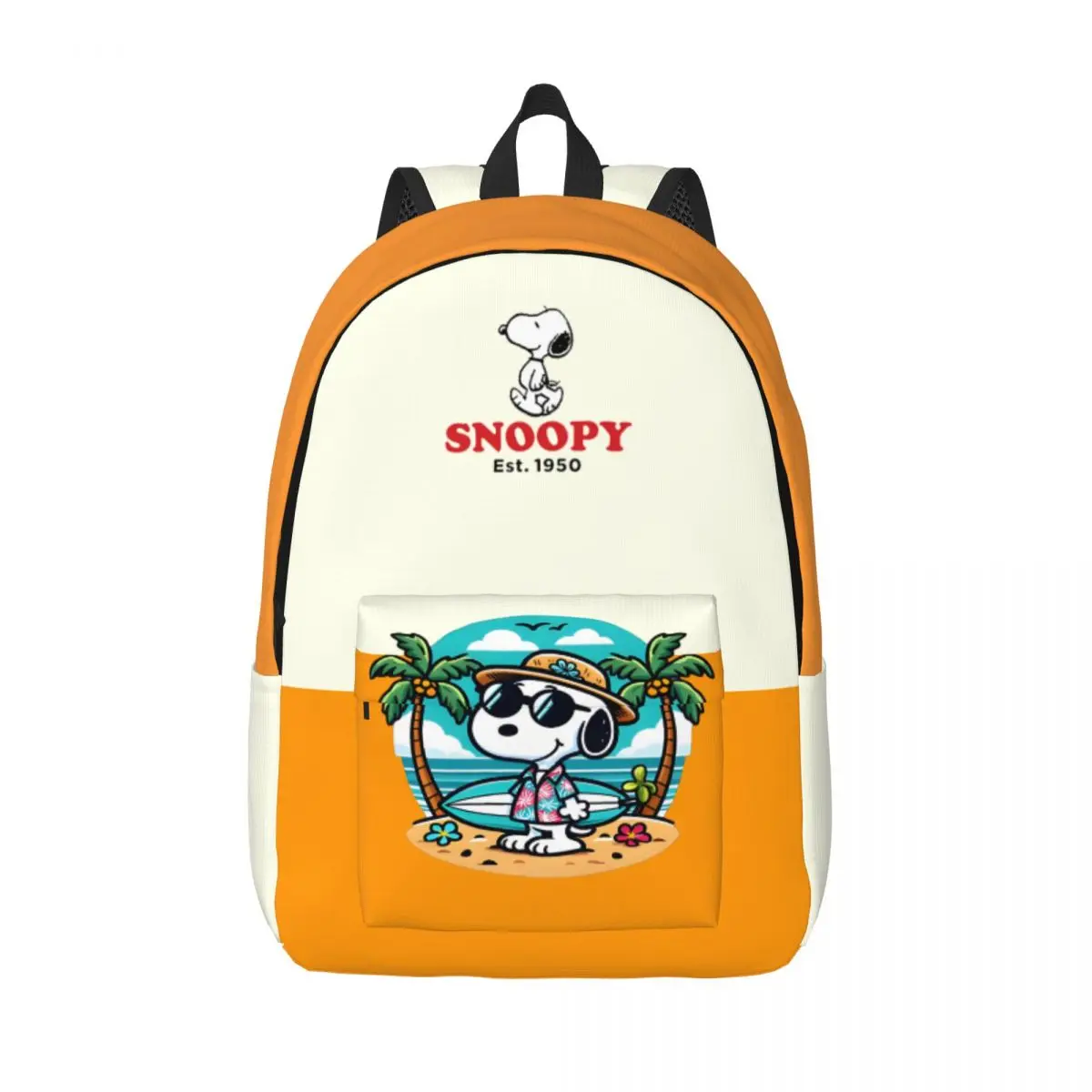 Birthday Snoopy Collection Retro Washable Knapsack Peanuts Snoopy Classic For Men Kid Storage Bag Weekend Picnic