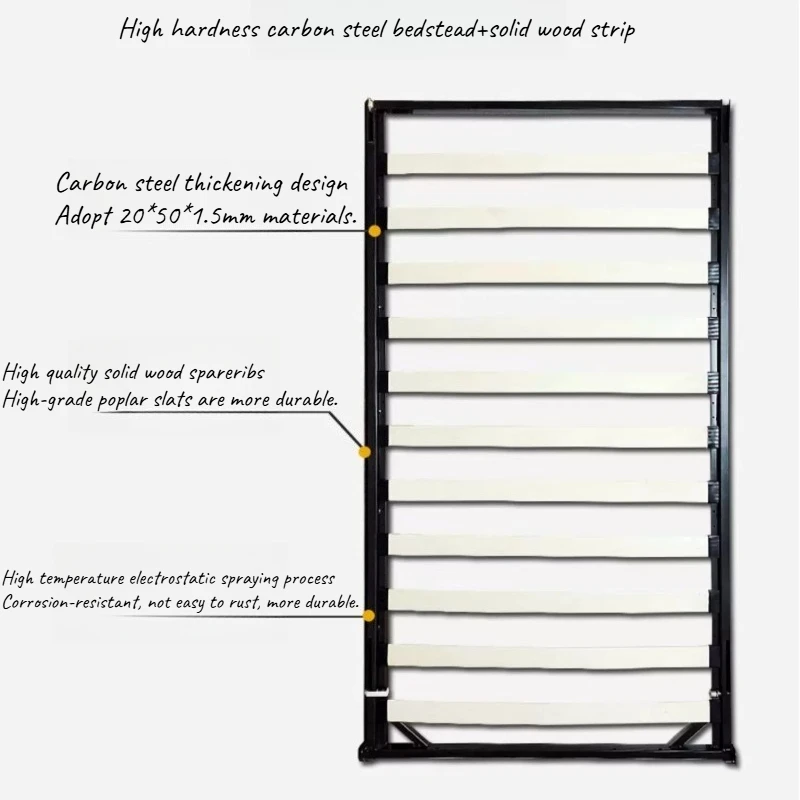 Japan Adults Luxury Double Murphy Bed Single Folding Metal Modern Italian Wall Bed Frame Cheap Invisible Full Set Furniture