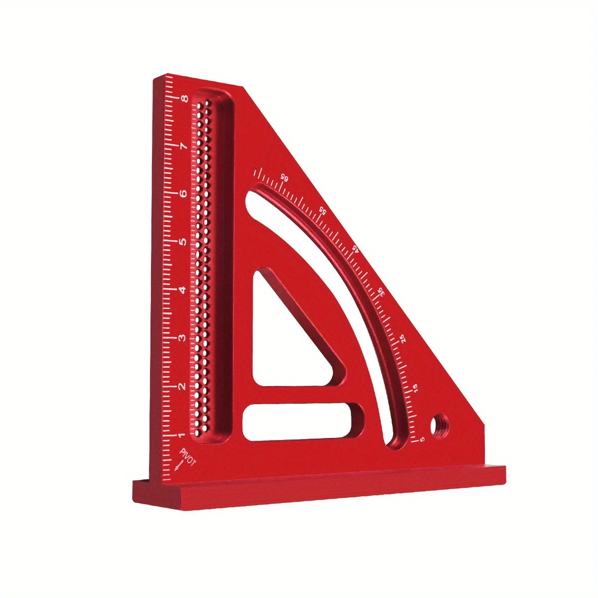 Mehrwinkel-Messlineal, Aluminium, Holzbearbeitung, quadratischer Winkelmesser, präzises, präzises Mini-Tischlerquadrat, Gehrungsdreieck-Lineal – Detail 9