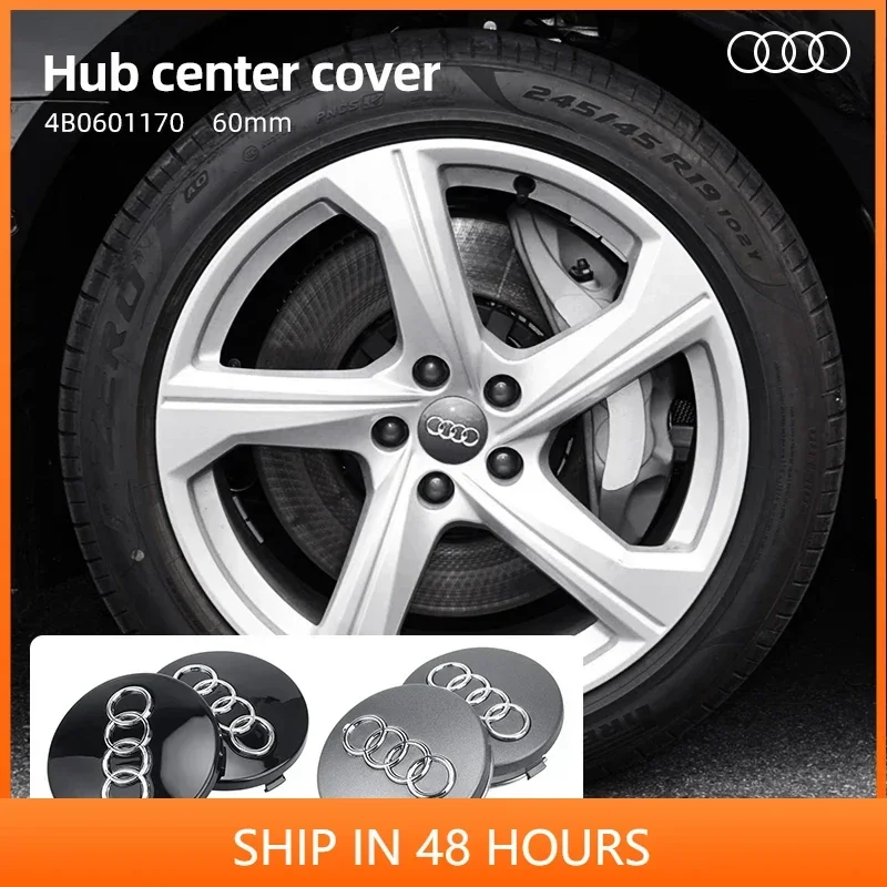 

Комплект из 4 колпачков-эмблем для центрального отверстия колеса, 60 мм, 4B0601170, для Audi A3 A4 A5 A6 A7 A8 S4 S6 A6L, автоаксессуары