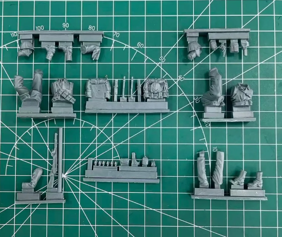 High Quality 1:35 Scale  Resin Model Figure Kit USMC Marines Attacking in Pacific History Miniature Scene Unassembled Unpainted