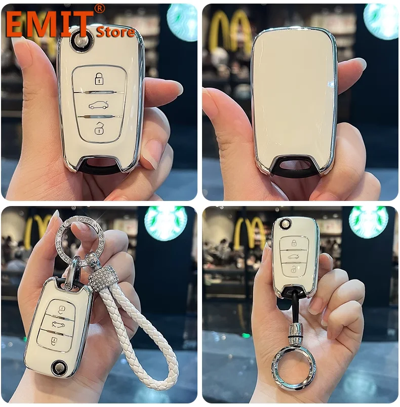 Car Key Fob for Great Wall GWM C30EV C30 M2 M4 C50 C20R WINGLE 5 6 3 7 Voleex STEED HAVAL GW H5 Remote Cover Shell Keychain Case