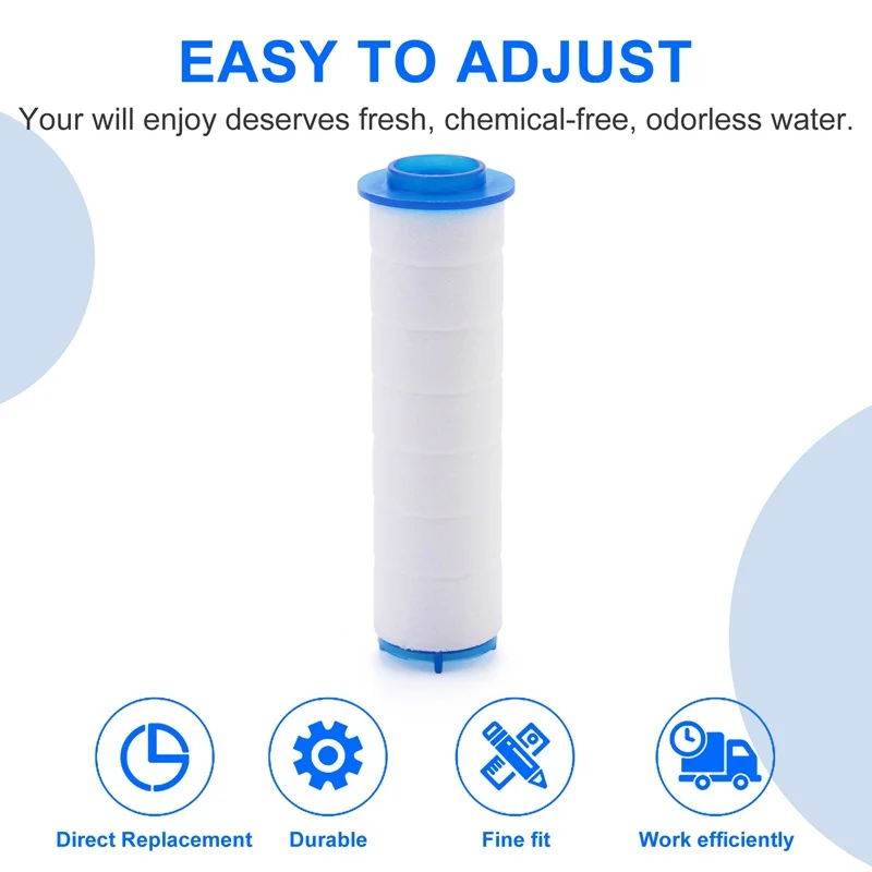 10Pcs Shower Head Replacement PP Cotton Filter Cartridge Hard Water Purification Bathroom Accessory Hand Held Bath Sprayer