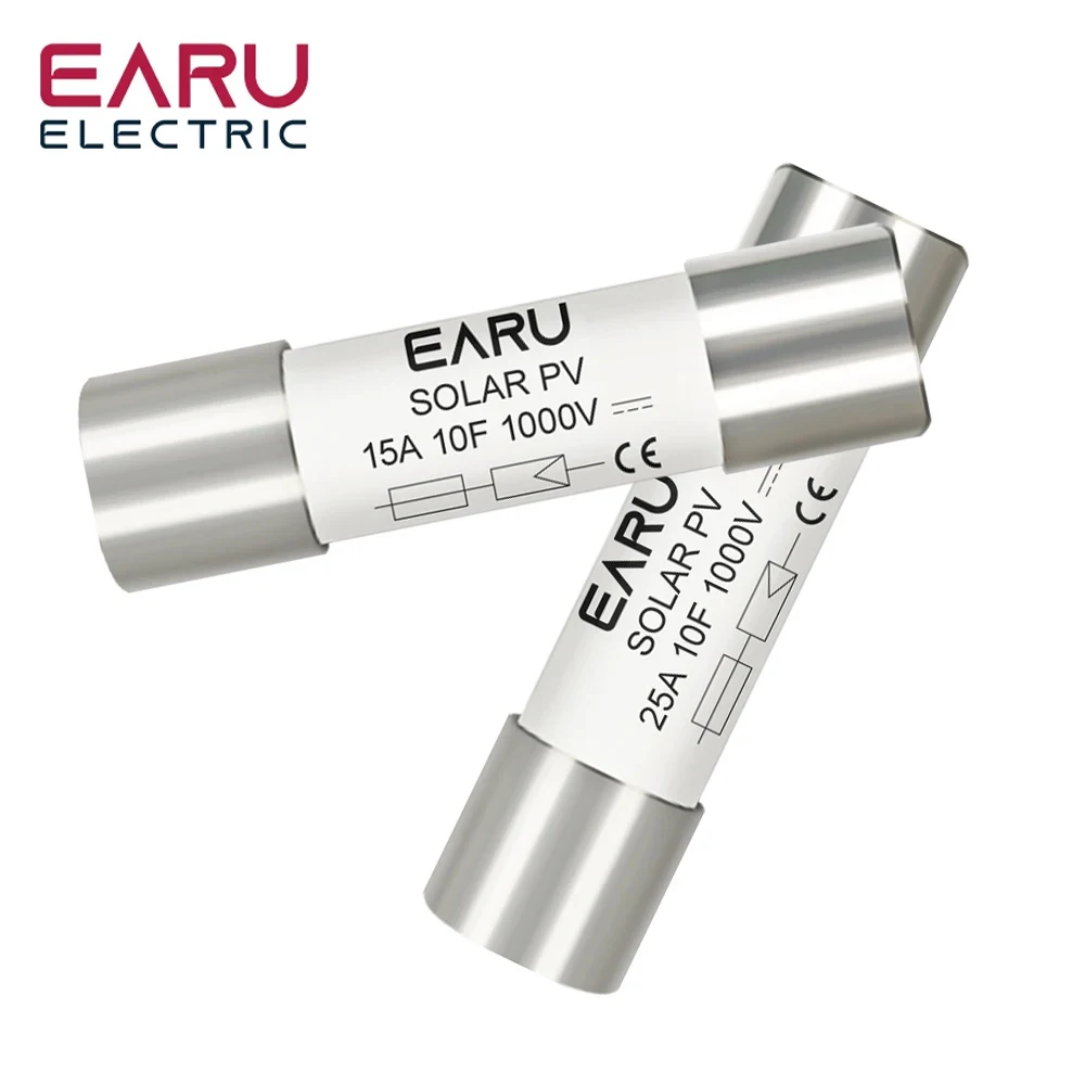 1PC Solar DC 1000V PV Fuses 6A 10A 15A 20A 25A 30A 32A High Voltage for Solar System Protection
