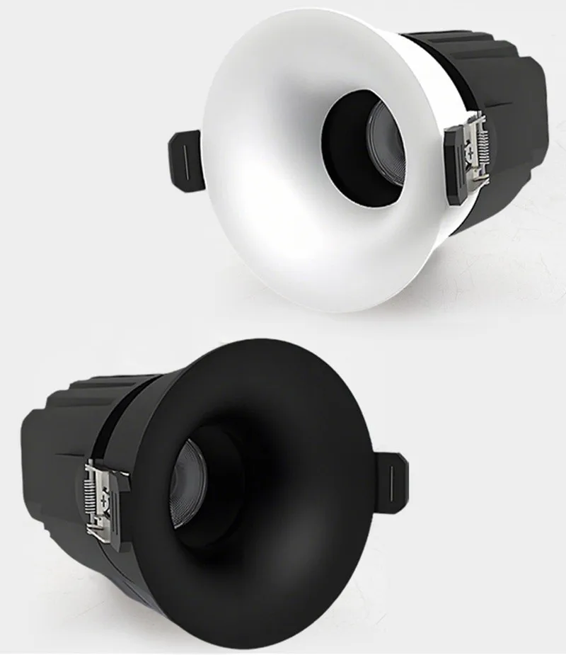 2025 New type LED curved surface spotlights, anti-glare downlights, living room and bedroom ceiling lights for indoor lighting