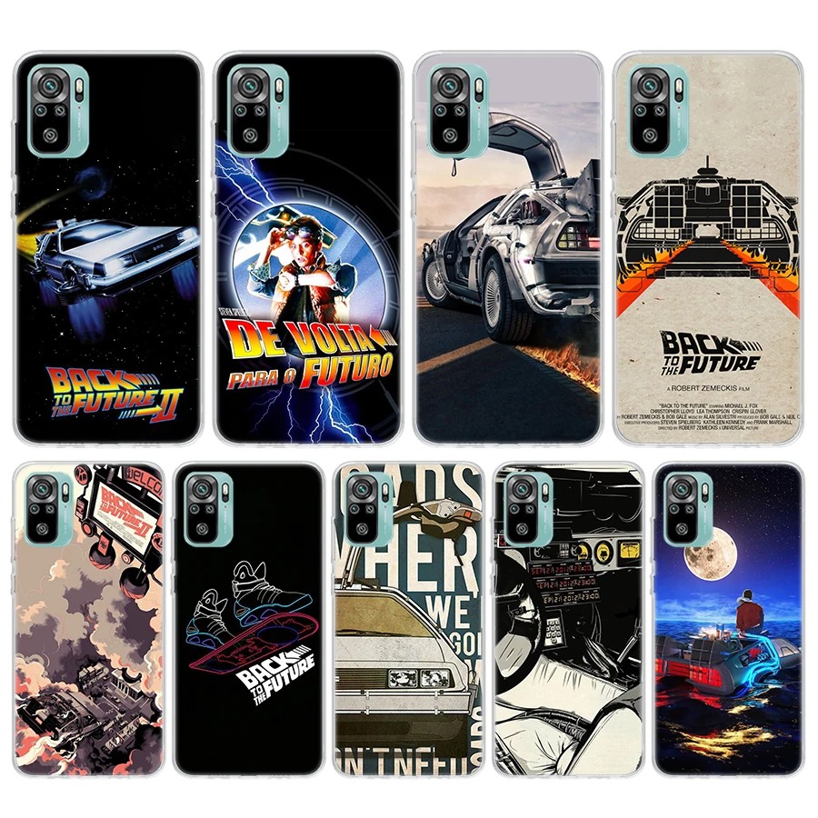 Back To The Future TV Soft Phone Case For Xiaomi Redmi Note 12 12S 13 11 11S 10 Pro 10S 11T 9 9S 8T 8 11E Plus 12T Pattern Cover