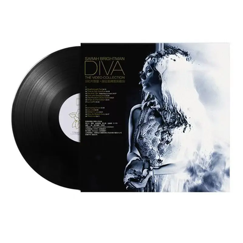 Classic Sarah Brightman Music Vinyl LP Diva The Singles Collection Album 12 In Long Playing Record Cosplay Turntable Phonograph view 3