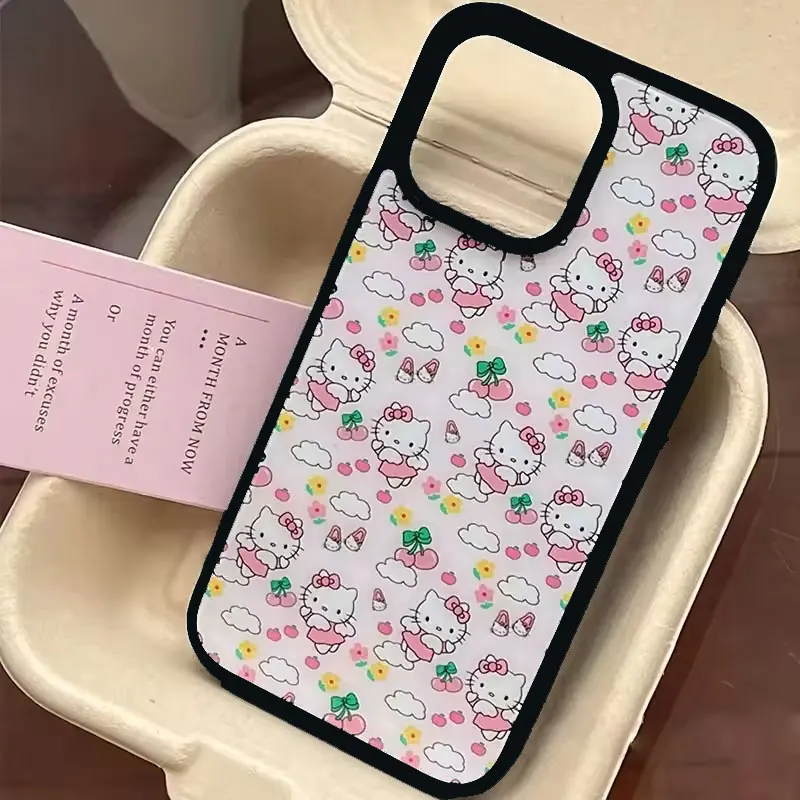 Sanrio Hello Kitty Amusement Park Pink Cute iPhone Case For iPhone 16 Pro Max 15 14 13 12 11 Xr Xs Max 7 8 PLUS Y2K Phone Case