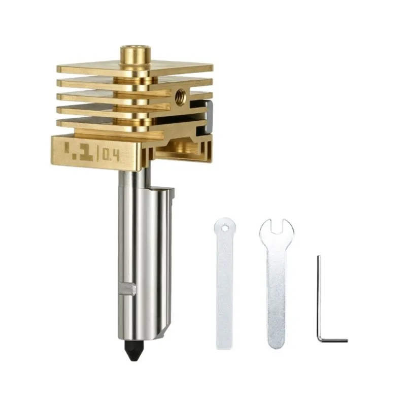 Super Sale Nozzle for Bambu Lab P2S X2D Brass Removable Hardened Steel 0.4mm Hotend for BambuLab H2D H2C H2S 3D Printer Access