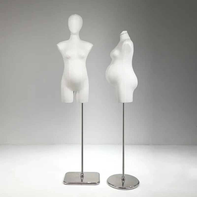 Maternity Half Body Mannequin Pregnant Woman Display Rack Big Belly Model for Clothing Store Window Dress Form Prop Shelf