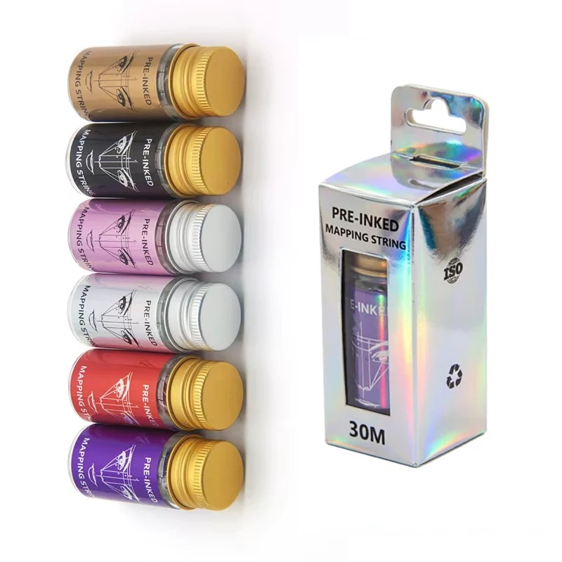 30M/Bottle for Mapping Eyebrow Marker Thread Tattoo Brow Point MAPPING STRING Microblading Eyebrow Pre-Inked Tattoo PMU String