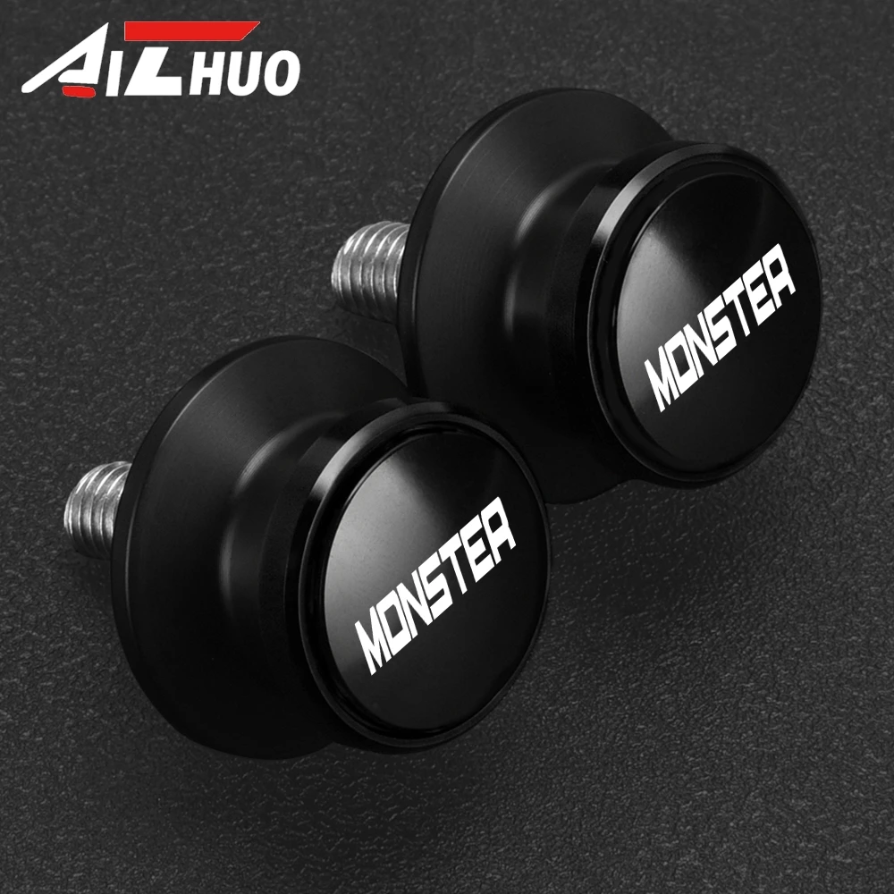 8 مللي متر دراجة نارية Swingarm بكرات المتزلجون الخلفية حامل مسامير ل Ducati الوحش 821 950 SP 695 696 796 797 1200 600 620 696 937 S20R #3