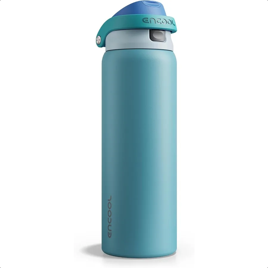 

Insulated Stainl Steel Water Bottle with Straw Leak Proof Sports Water Bottle for School Travel Keeps Cold All Day OneTouch Fli