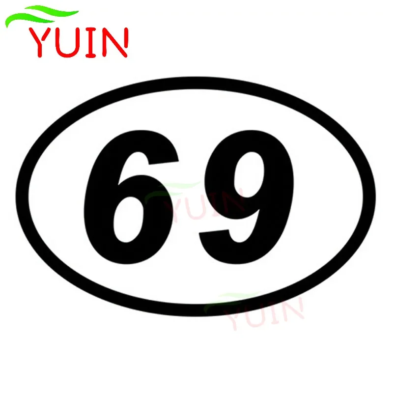

69 Oval Pattern Applique Fashion Body Window Decoration PVC Waterproof Sunscreen Car Sticker Black/White/Red/Laser/Silver