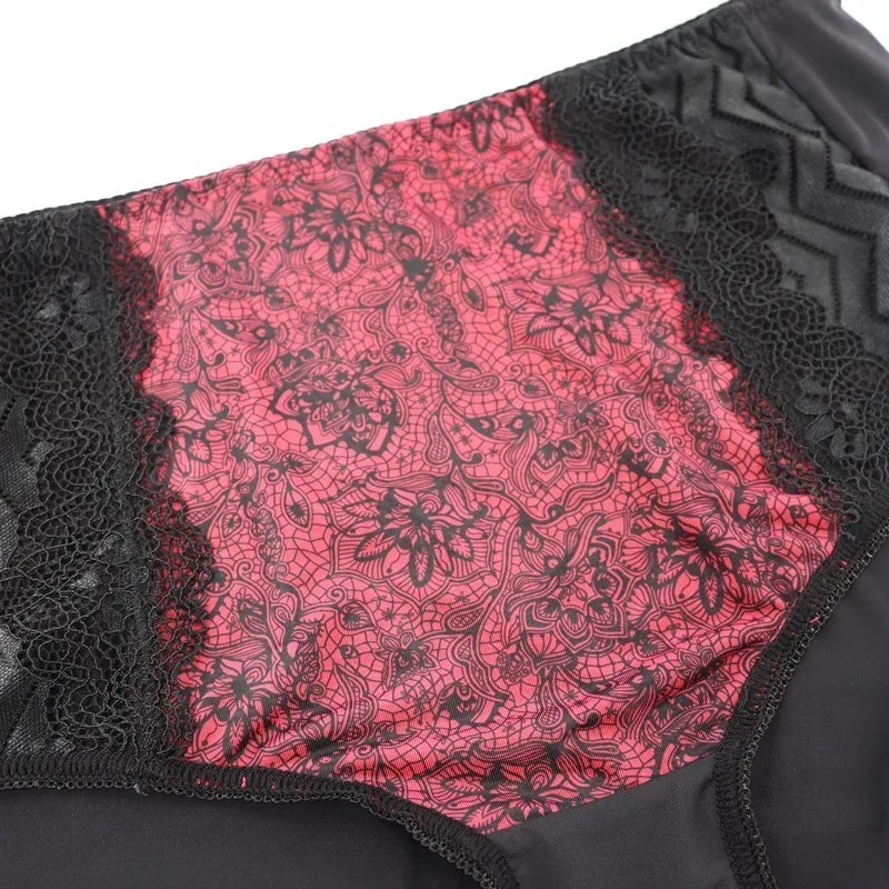 Beauwear XL-6XL High-Rise Women Panties Floral Lace Briefs Ladies Sexy Lace Panties Underwear Breathable Underpants Lingeries
