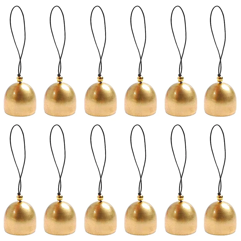 

12Pcs Bell Jingle Mini Metal Small Cowbell Decorative Ornament Vintage Pet Bell Ornaments Bell Wind Chime Backpack Craft